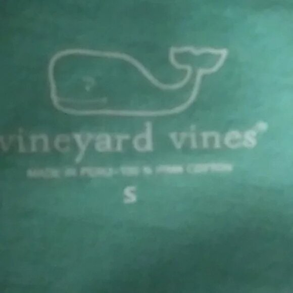 Vineyard Vines Pastel Green Logo Long Sleeve Crewneck T-shirt - Picture 4 of 4